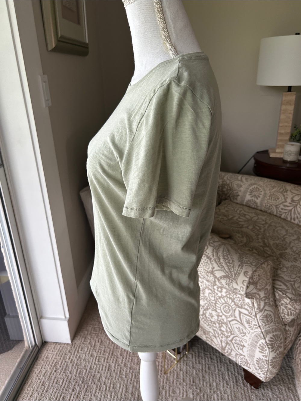 J. Crew Light Sage Crewneck Short Sleeve Tee - Picture 5 of 7